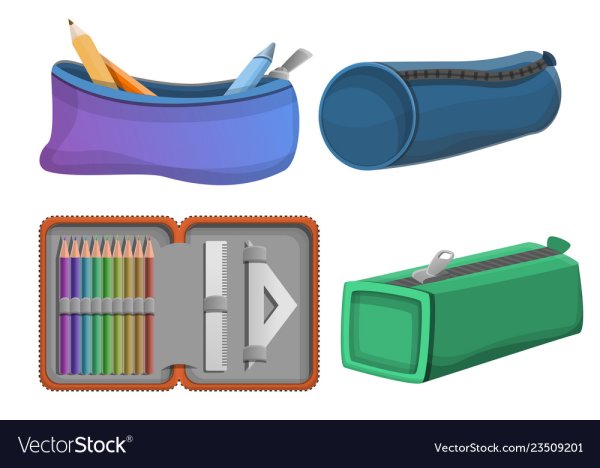 Пенал школьный вектор