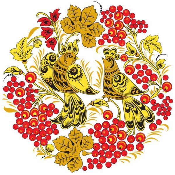 Русская роспись Хохлома орнамент