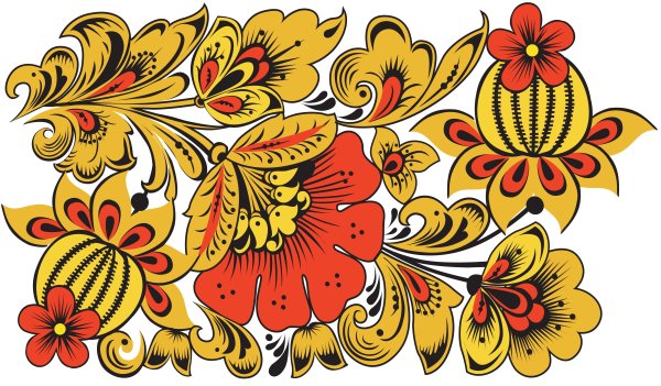 Русские народные росписи Хохломская