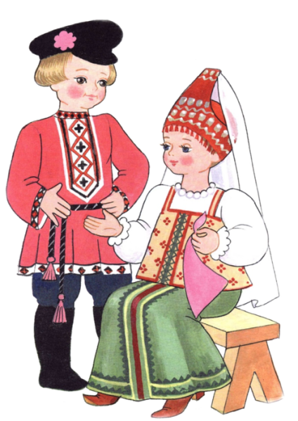 Русский национальный костюм рисунок