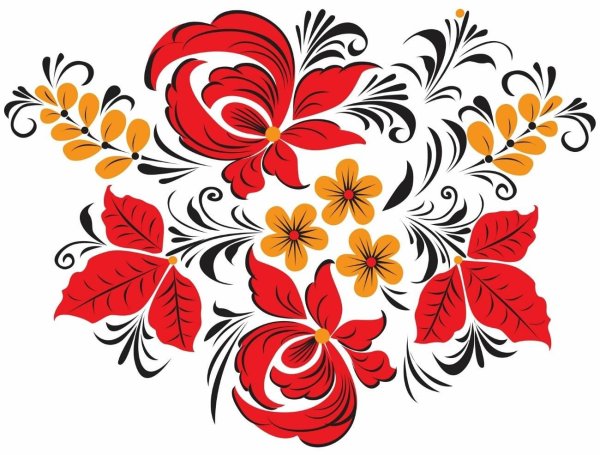 Хохломская роспись орнамент