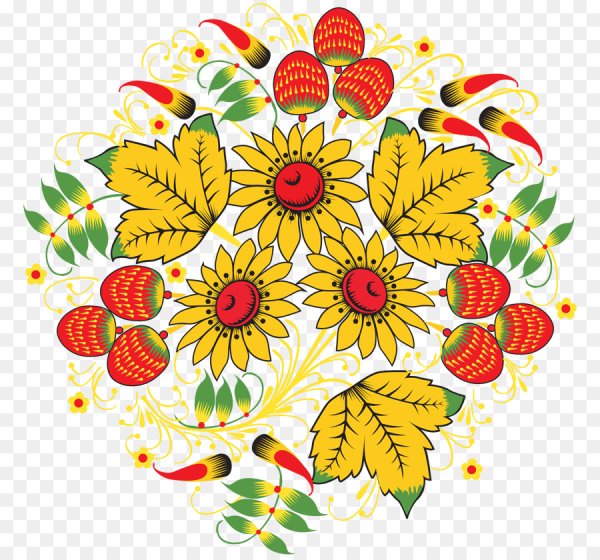 Русские народные росписи Хохломская