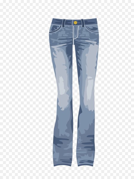 Джинсы в мультяшном стиле