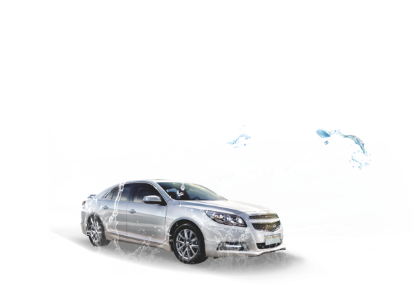 Мойка автомобиля на белом фоне