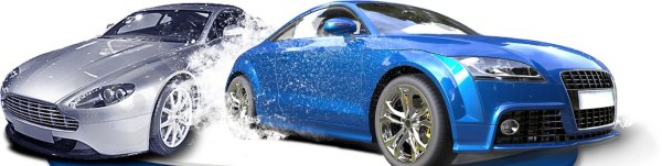 Мойка автомобиля на белом фоне