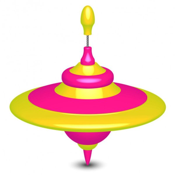 Ребёнок с юлой вектор