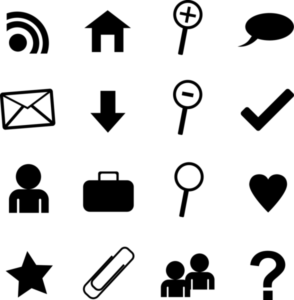 Векторные значки иконки