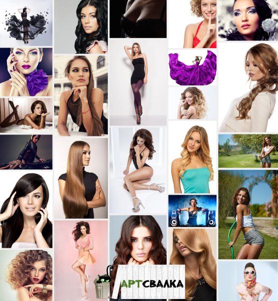 Растровый клипарт девушка