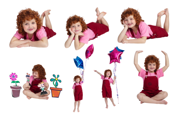 Модные аксессуары на белом фоне