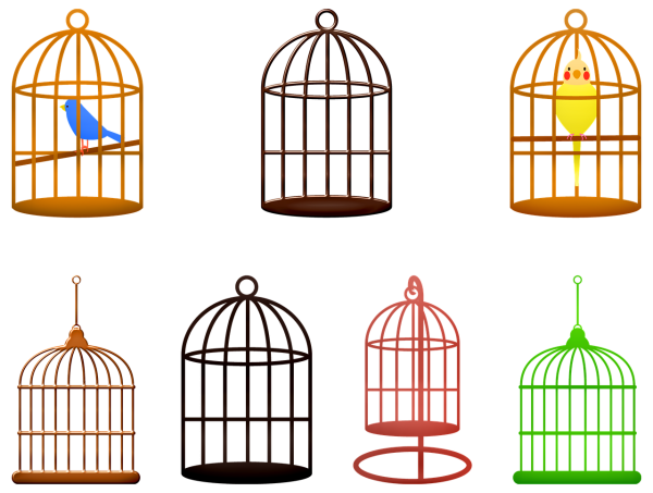 Клетка для птиц вектор