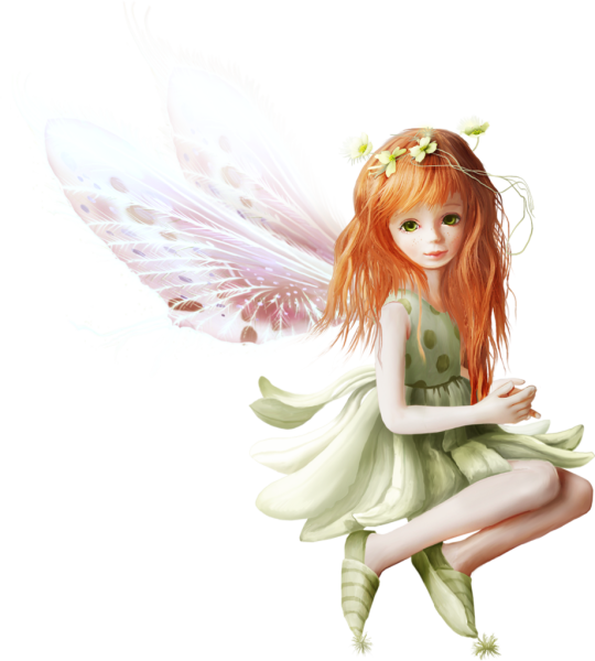 Фея на прозрачном фоне