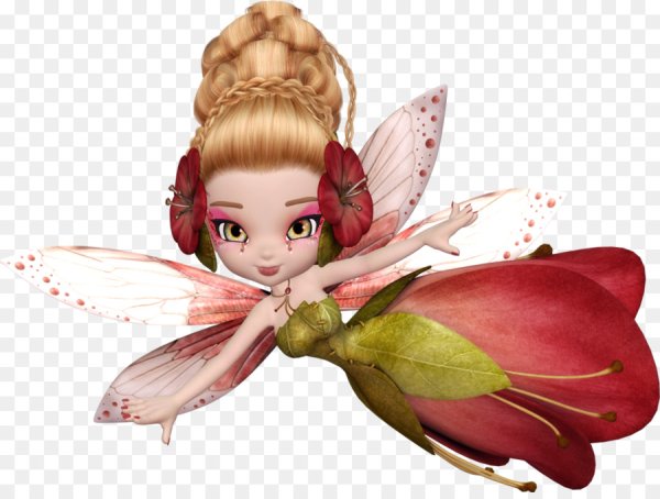 Сказочные феи на прозрачном фоне
