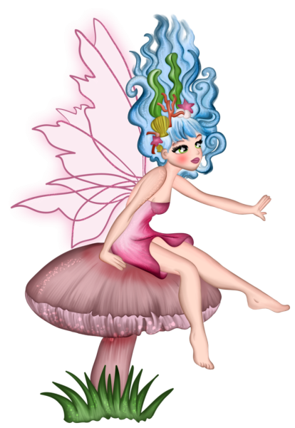 Фея на прозрачном фоне