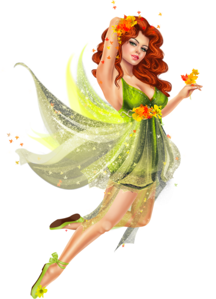 Красивые феи на прозрачном фоне