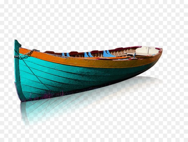 Лодка на белом фоне