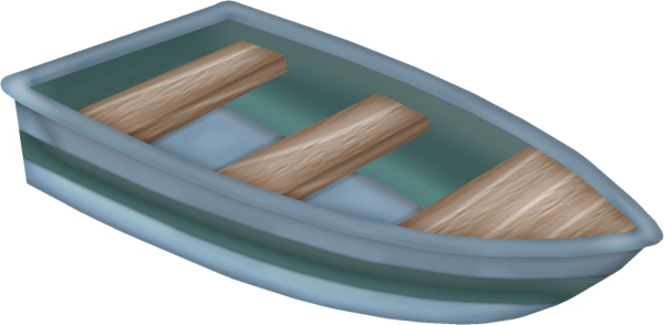 Лодка на прозрачном фоне