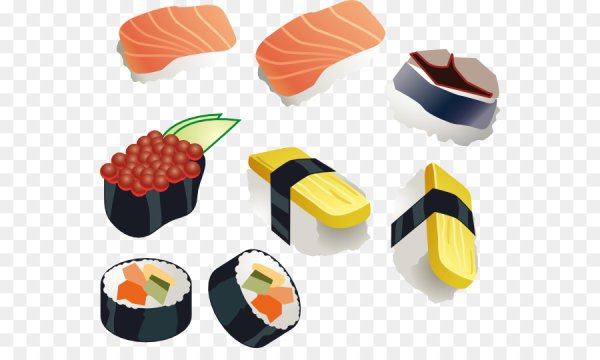 Иконки суши роллы