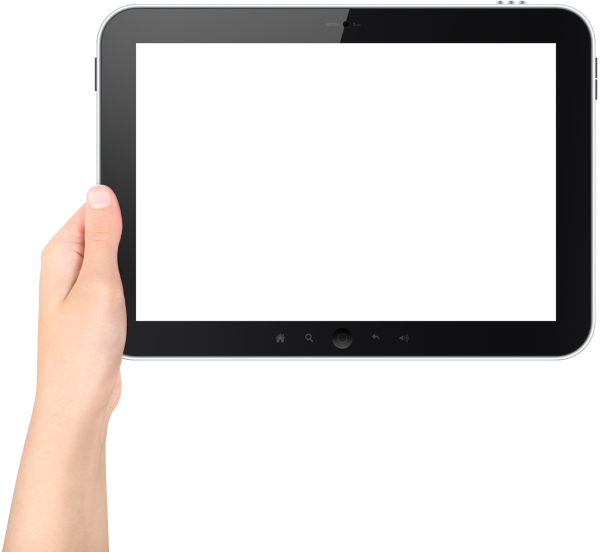 Планшет на прозрачном фоне