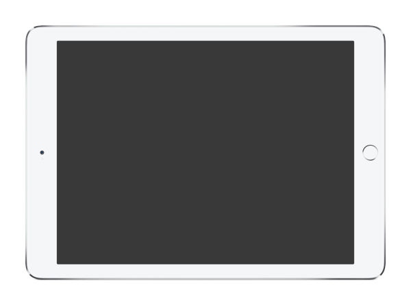 Планшет на прозрачном фоне