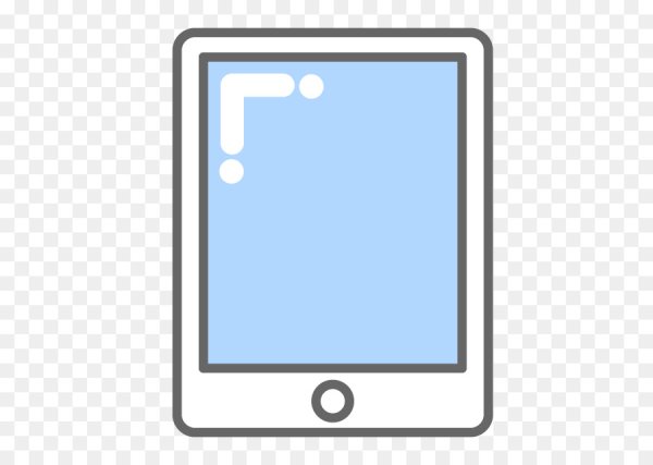 Мультяшный планшет без фона