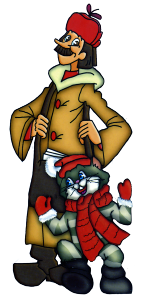 Простоквашино для детей на прозрачном фоне