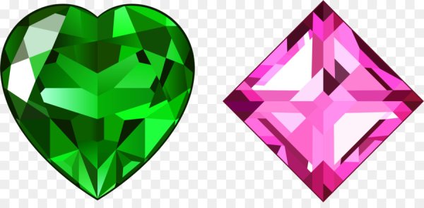 Кристалл на прозрачном фоне