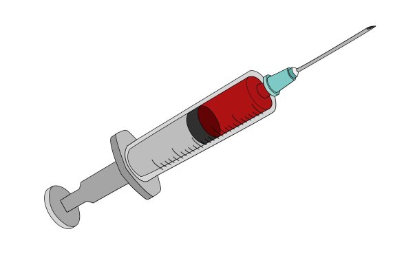 Шприц мультяшный