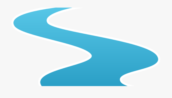 Река на прозрачном фоне