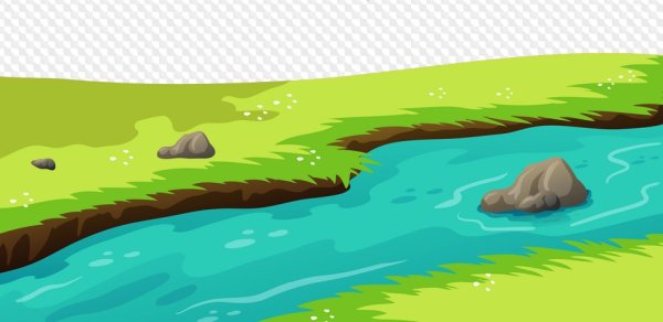 Река мультяшный