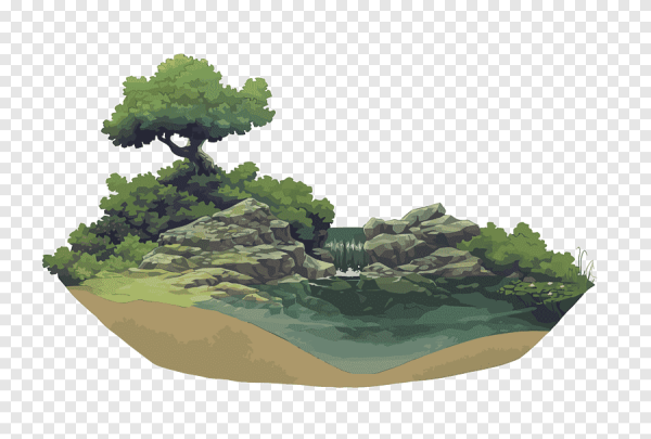 Дерево река вектор