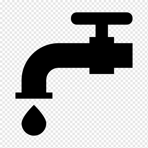 Кран с водой вектор