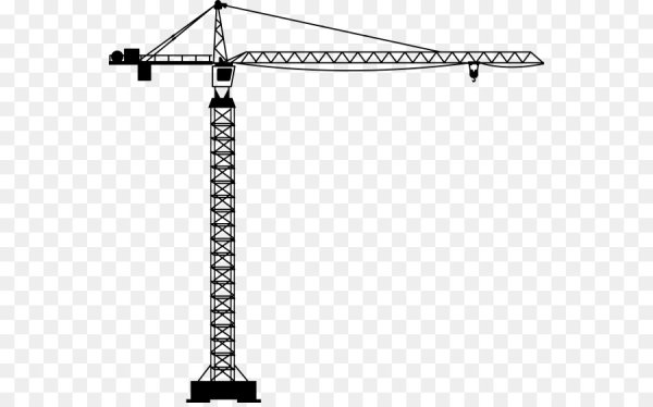 Векторные кран строительный