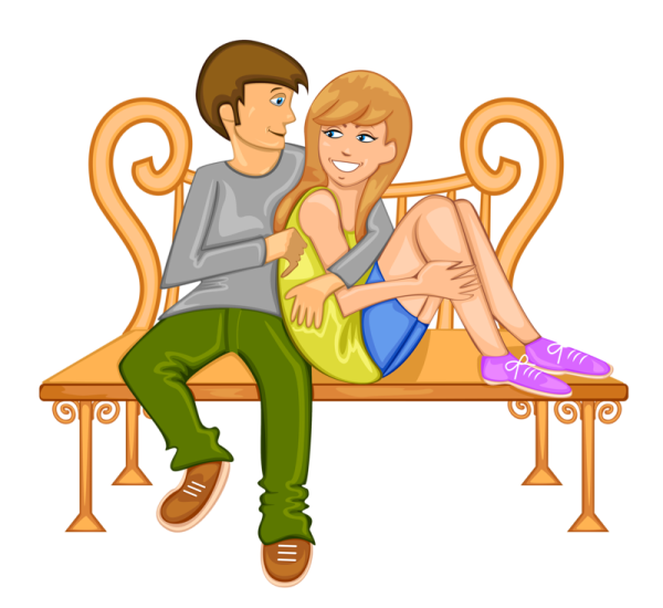 Семейная пара Рисованные