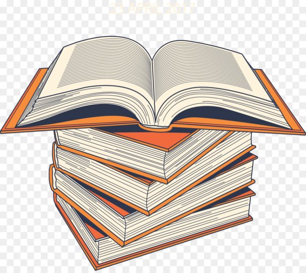 Книги на прозрачном фоне