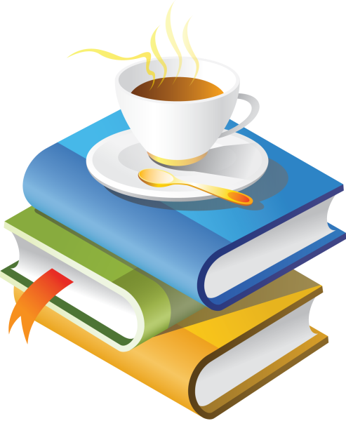 Книги на прозрачном фоне