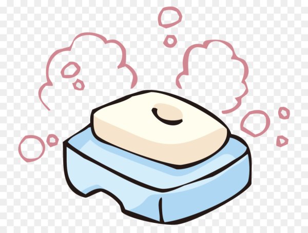 Мыло на прозрачном фоне