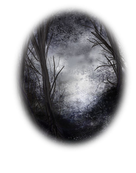 Готический замок на прозрачном фоне