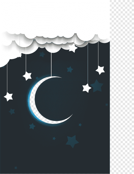 Луна на прозрачном фоне