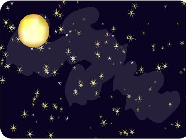 Звездное небо рисунок для детей