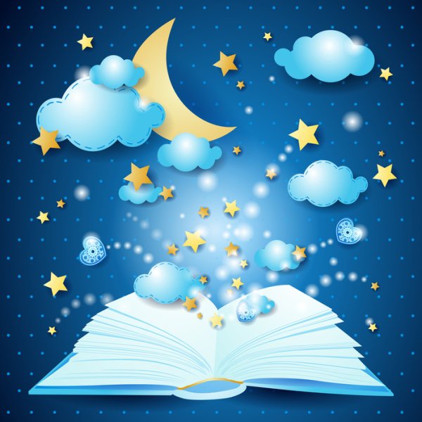 Сказочное звездное небо детские иллюстрации