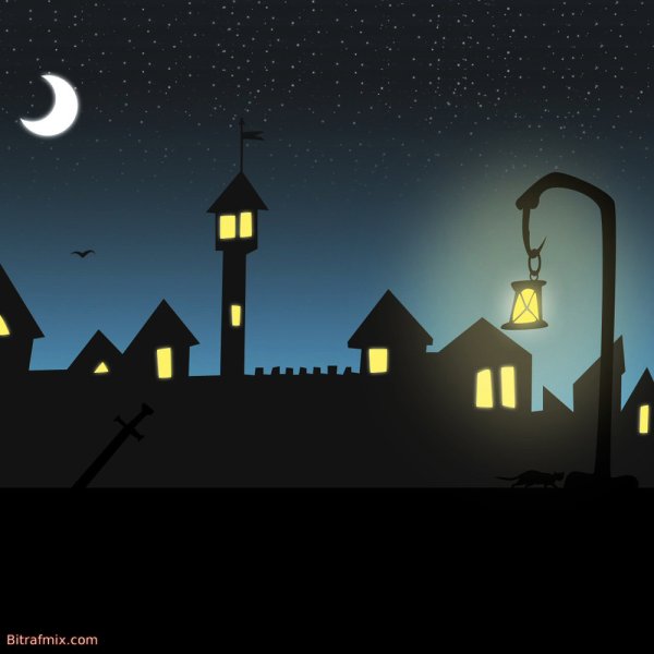 Силуэт сказочного города