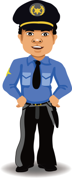 Полицейский мультяшный