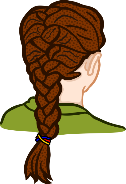 Косичка иллюстрация