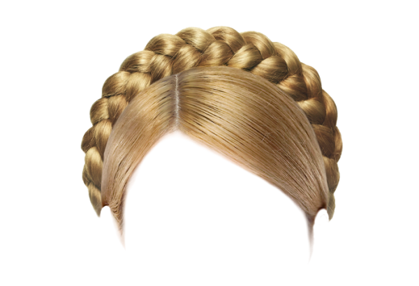 Косичка на белом фоне