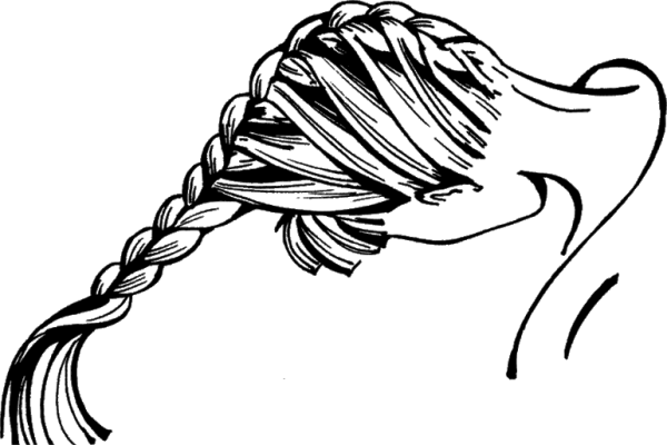 Коса иллюстрация