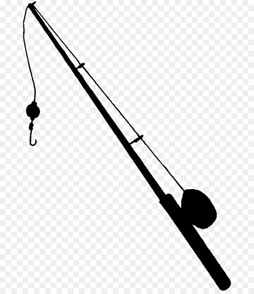 Удочка на прозрачном фоне