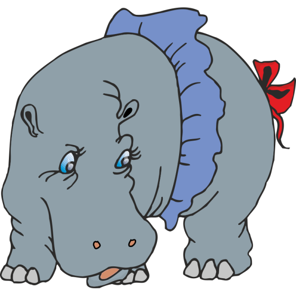 Бегемот мультяшный