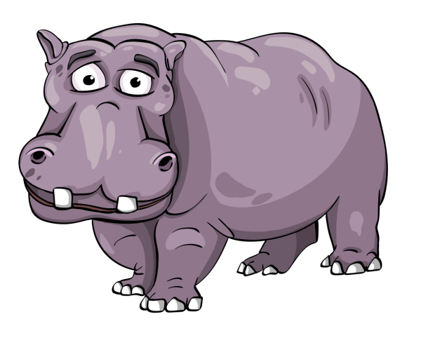 Бегемот мультяшный