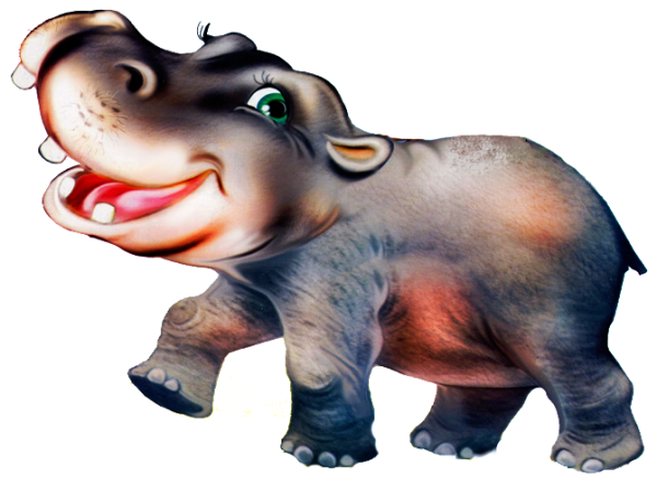 Бегемот мультяшный