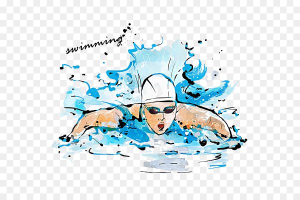 Мультяшные пловцы